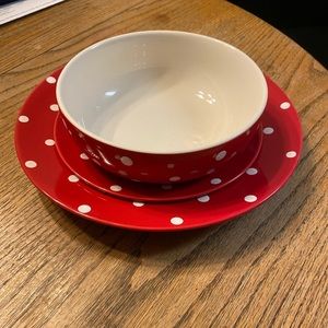 Spode Red Baking Days